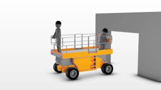 Overhead crush and electrocution hazards when using scissor lifts [upl. by Jeannie]