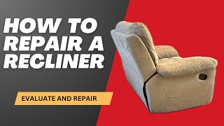 How to Repair a Recliner manual mechanism [upl. by Hawkins]