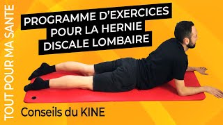 Hernie discale  les exercices et les étirements Kiné [upl. by Shuman]