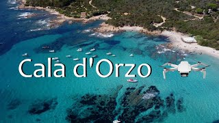 Plage de Cala dOrzo  Corsica  4K Footage Drone [upl. by Nirroc]