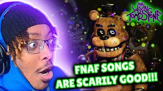 FIRST TIME LISTENING TO FNAF SONGS  The Living Tombstone FNAF Songs 1  6  REACTION [upl. by Rider]