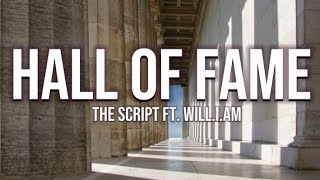 The Script  HALL OF FAME ft william LYRICS [upl. by Naamann]