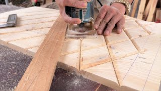 Amazing Woodworking Techniques Craft Skills  Unique Ideas For Beautiful And Simple Tables [upl. by Dinin46]