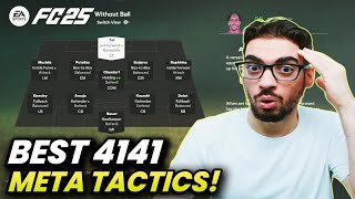 BEST META 4141 FORMATION AND CUSTOM TACTICS IN FC 25 ULTIMATE TEAM [upl. by Einimod]