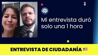 Mi entrevista duró una 1 hora  Ciudadanía americana 2024 [upl. by Esinek]