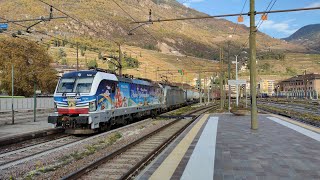 LA NUOVISSIMA VECTRON quotNATALIZIAquot DI RAILPOOL NOLEGGIATA DA LOKOMOTION [upl. by Herc]