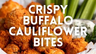 Crispy Buffalo Cauliflower Bites [upl. by Asirram]