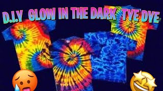 DIY GLOW IN THE DARK TYE DYE‼️🤯 OMG nailed it🤯 [upl. by Ellenor]