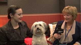 Ashleigh and Pudsey interviewed by BGT Backstager Elaine [upl. by Omissam]