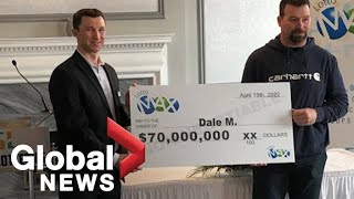 Saskatchewan resident wins 70M Lotto Max lottery jackpot prize [upl. by Alys]