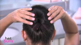 Hot Buns™ hair accessories howto  Top TV Stuff [upl. by Oicnecserc]