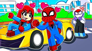 Spiderman Has A NEW GIRLFRIEND in Roblox Driving Empire [upl. by Namie]