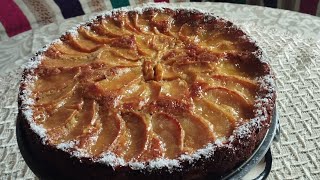 Cake aux pommes كيكة التفاح اللذيذة جدا 👌😋جربوها ماتندموش عليها [upl. by Kred]