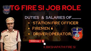 Fire SI Job role  Duties and salaries of Station Fire Officer Firemen and Fire Operator [upl. by Trefor562]