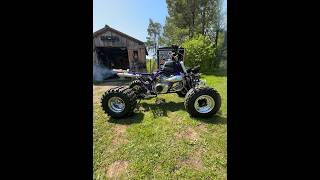 Banshee 421 cub Shearer inframe pipe idle banshee350 banshee yamaha quad atv dragpipes [upl. by Nary]