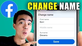 How to Change Your Name on Facebook 2024 Update [upl. by Lacram]