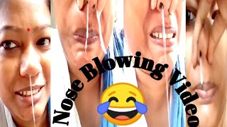 Funny Nose Blowing VideoMost Most Requested VideoSeezning Video👃🏻😂 [upl. by Shulem]