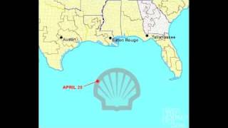 Oil Spill Live on Google Earth  Watch it Expand in real time [upl. by Brag]