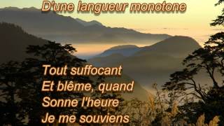 CHANSON DAUTOMNE DE PAUL VERLAINE LISONS LE POEME [upl. by Anuaik292]