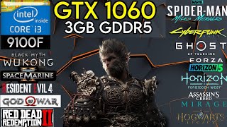 GTX 1060 3GB  i3 9100F amp 16GB Ram  Test In 12 Games In 2024 [upl. by Bradeord529]