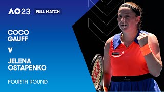 Coco Gauff v Jelena Ostapenko Full Match  Australian Open 2023 Fourth Round [upl. by Kulsrud]