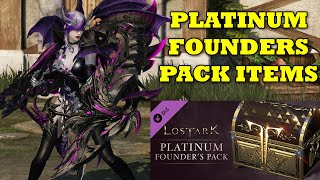 Lost Ark Platinum Founder Pack Opening Items [upl. by Hamner22]