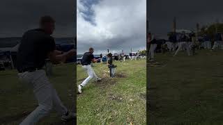 Woodchopping at Hobart show Tasmania woodchopping timber axe [upl. by Domph]