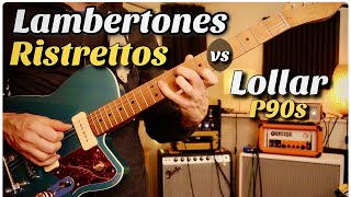 Do Lambertones Ristrettos sound like P90s quotNovoquot Ristrettos vs Lollar P90 Comparison  Same guitar [upl. by Nekciv]