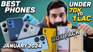 5 Best Box Pack 70000 to 100K Smartphones in Pakistan January 2024 [upl. by Nitsirk491]