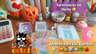 Ahorro con los libritos 6° TERMINO MI LIBRITO 🎲💰🍀💵🍁🎃sistemadesobres retosdeahorro [upl. by Annawek208]