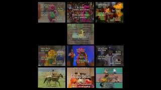 Barney and Sesame Street Remix Credits With Sesame Street Elmocize 1 [upl. by Shandeigh167]