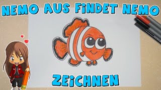 Nemo aus Findet Nemo einfach malen für Kinder  ab 8 Jahren  Malen mit Evi  deutsch [upl. by Nabru]