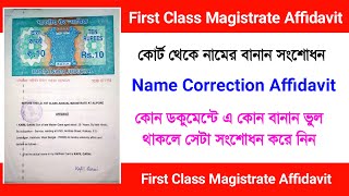 First class magistrate affidavit for name change  Affidavit for name correction Affidavit [upl. by Haley]