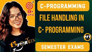 C PROGRAMMING  FILE HANDLING IN C  FILE POINTER IN C  FILE MODEL [upl. by Anitroc591]