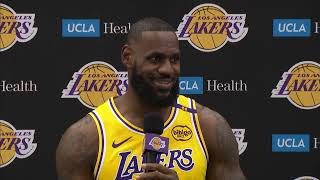 LeBron James on Playing with Bronny FULL Interview  2024 NBA Media Day [upl. by Danais768]