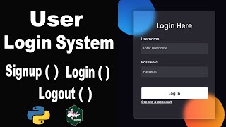 How to Create a Login System in Python using Django  User Registration and Login Authentication [upl. by Schilt523]