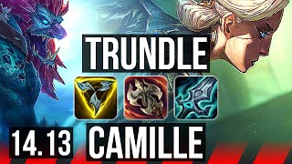 TRUNDLE vs CAMILLE TOP  Rank 3 Trundle 911  EUW Grandmaster  1413 [upl. by Adnolat]