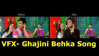 Visual Effects VFX Bollywood Song  Ghajini  Behka [upl. by Divd]