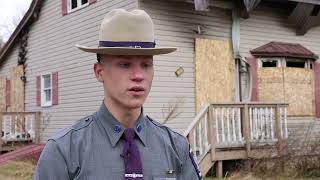 NY State Trooper describes attempt to save boy in Oswego fire [upl. by Alleusnoc381]