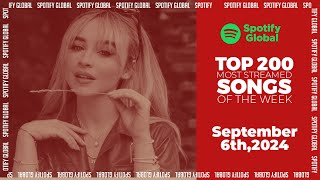 Hits Of The Week  Spotify Top 200 Global Weekly September 6th 2024 [upl. by Anuat]