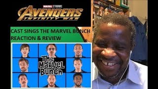 Avengers Infinity War Cast Sings The Marvel Bunch Reaction amp Review [upl. by Close]