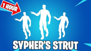 Fortnite Syphers Strut Emote 1 HOUR Dance ICON SERIES NEW SYPHERPK EMOTE [upl. by Idonah]