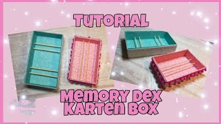 Memory Dex Aufbewahrung  Box basteln 💞 Tutorial  Anleitung [upl. by Oppen794]