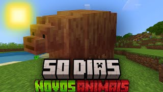 Como eu sobrevivi 50 DIAS com CRIATURAS HORRENDAS  Minecraft Bedrock Mobile [upl. by Aser]