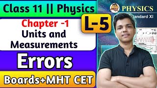 Ch1 L5 Units and Measurements Physics Class 11th By New Indian Era error amp its types newindianera [upl. by Donnenfeld487]