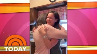 Women Surprised With Promotion From Dog Grandma To Human Grandma [upl. by Nolan960]