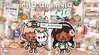 Ella and Nyla have a PLAYDATE 🎨🎃🌷 ౨ৎ˚⟡˖  VOICED  Toca Boca Roleplay [upl. by Guinevere24]