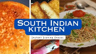 Instant Evening Snacks 😋  South Indian kitchen  Noodles  Bread Recipe [upl. by Leinnad]