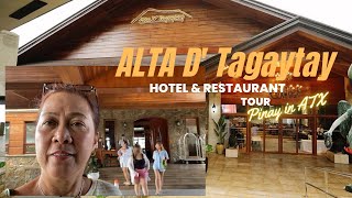 ALTA D Tagaytay Hotel amp Restaurant Tour  Pinay in ATX [upl. by Ahsinit]