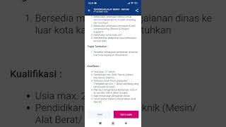 Loker Teknisi Alat Berat Lulusan SMK loker ordalbatam [upl. by Onitsoga]